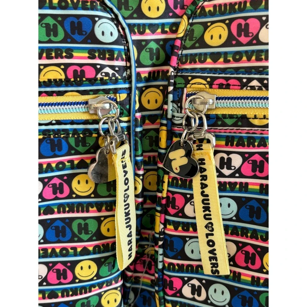 Harajuku Lovers Messenger Bag Multi-Color Women Large Gwen Stefani Y2K Print